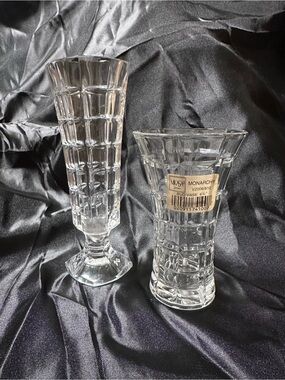 Clear Glass Bud Vase - Set of 2